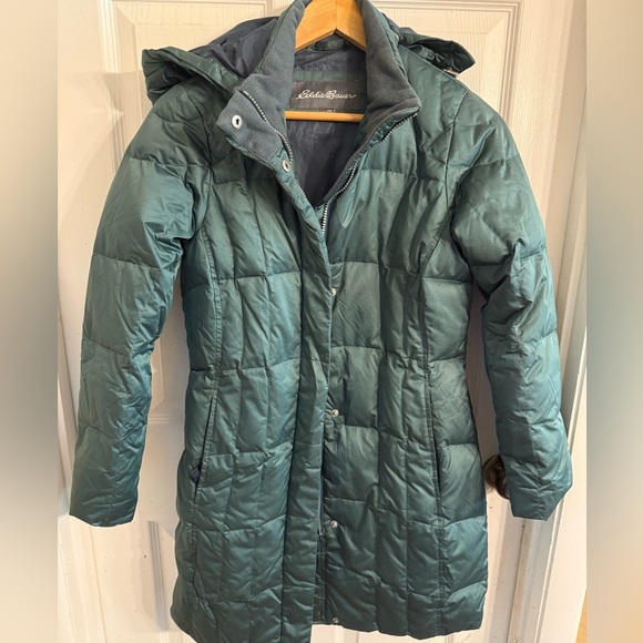 Eddie Bauer Goose Down Puffer Jacket w/ Detachable Hood  SZ PXS - Picture 1 of 6
